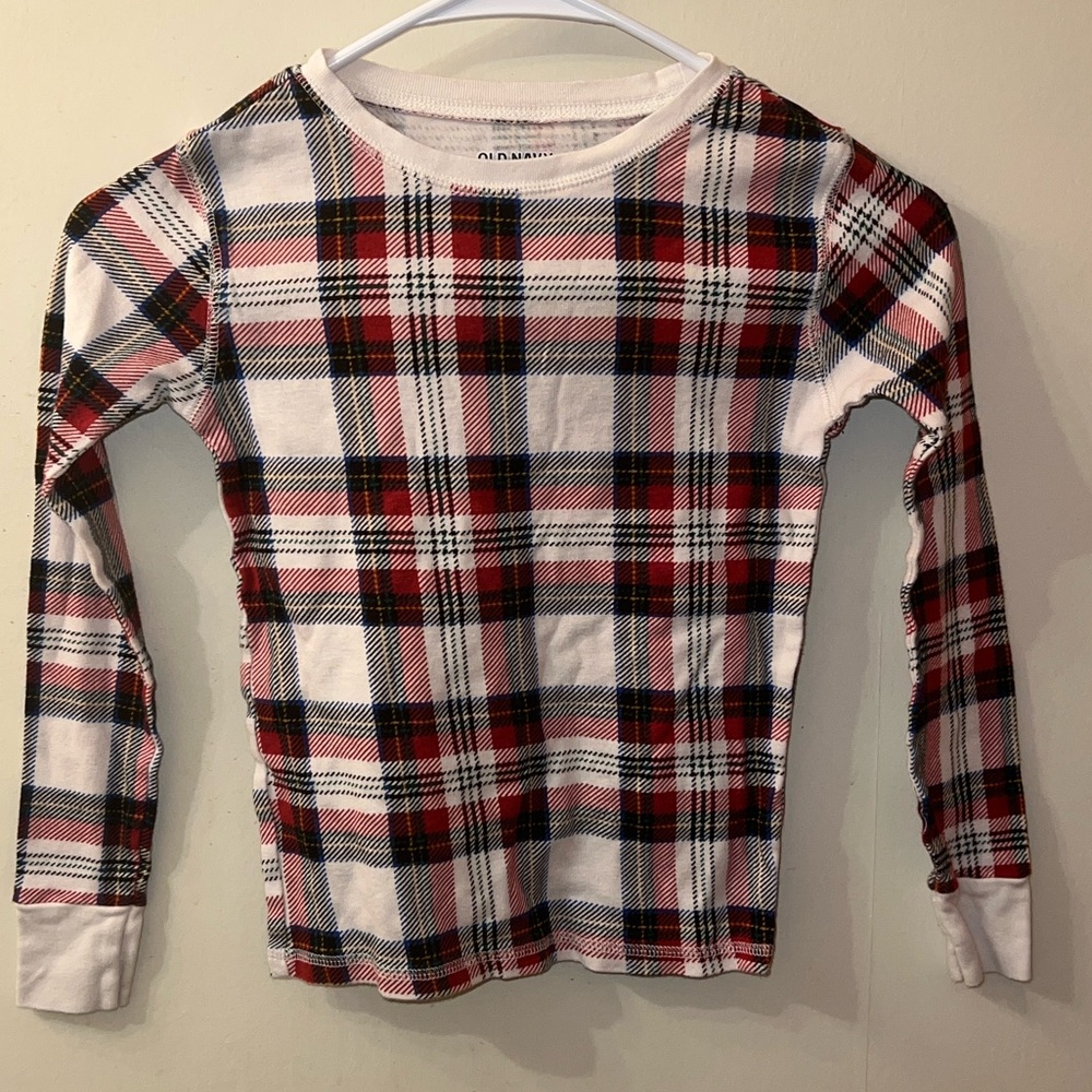 Old Navy Red and Black Long Sleeve Tee